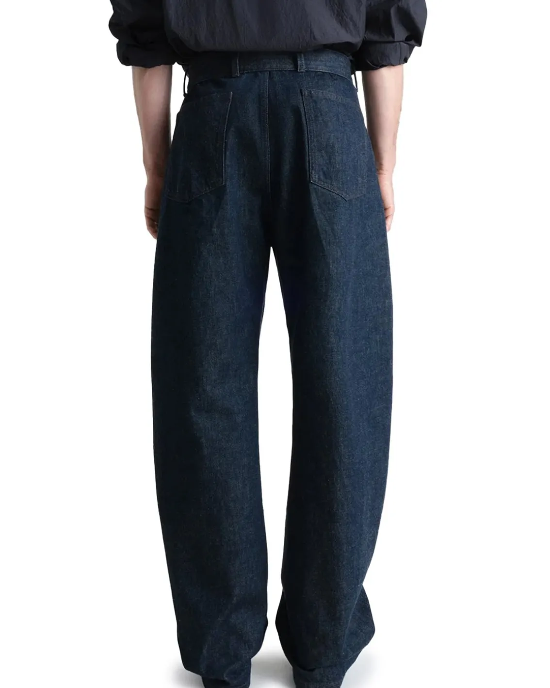 LEMAIRE Twisted Belted Pants Denim Indigo