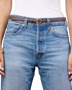 Lié Studio The Georgia Slim Belt Chocolate Brown