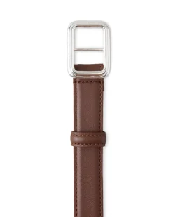 Lié Studio The Georgia Wide Belt Chocolate Brown