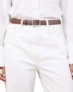 Lié Studio The Georgia Wide Belt Chocolate Brown