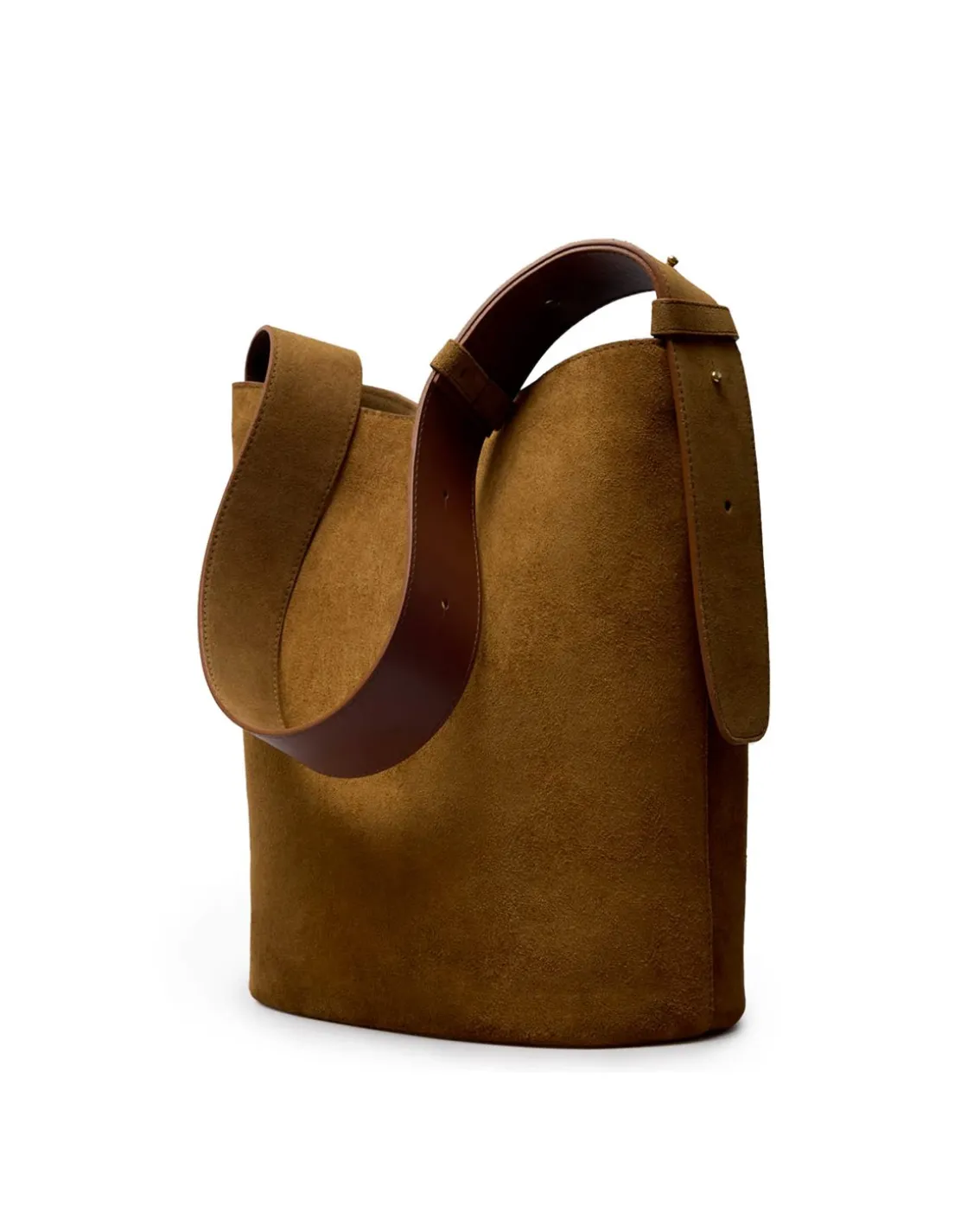Lié Studio The Norma Tote Maple Brown Suede