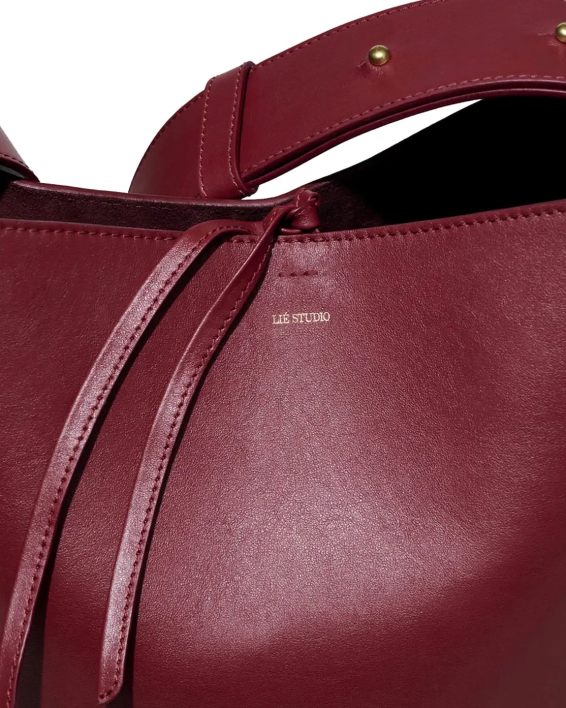 Lié Studio The Norma Tote Burgundy Red