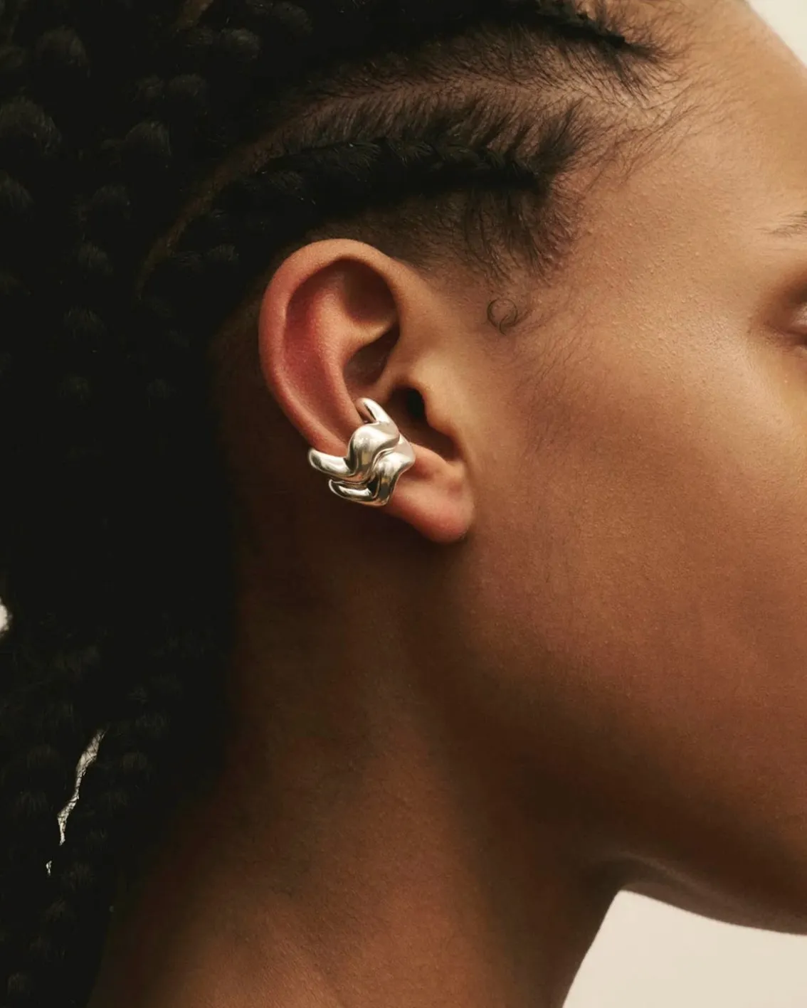 Louis Abel Aurea´ Polished Ear Cuff Silver