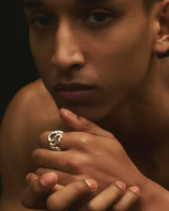 Louis Abel Radix Polished Ring Silver