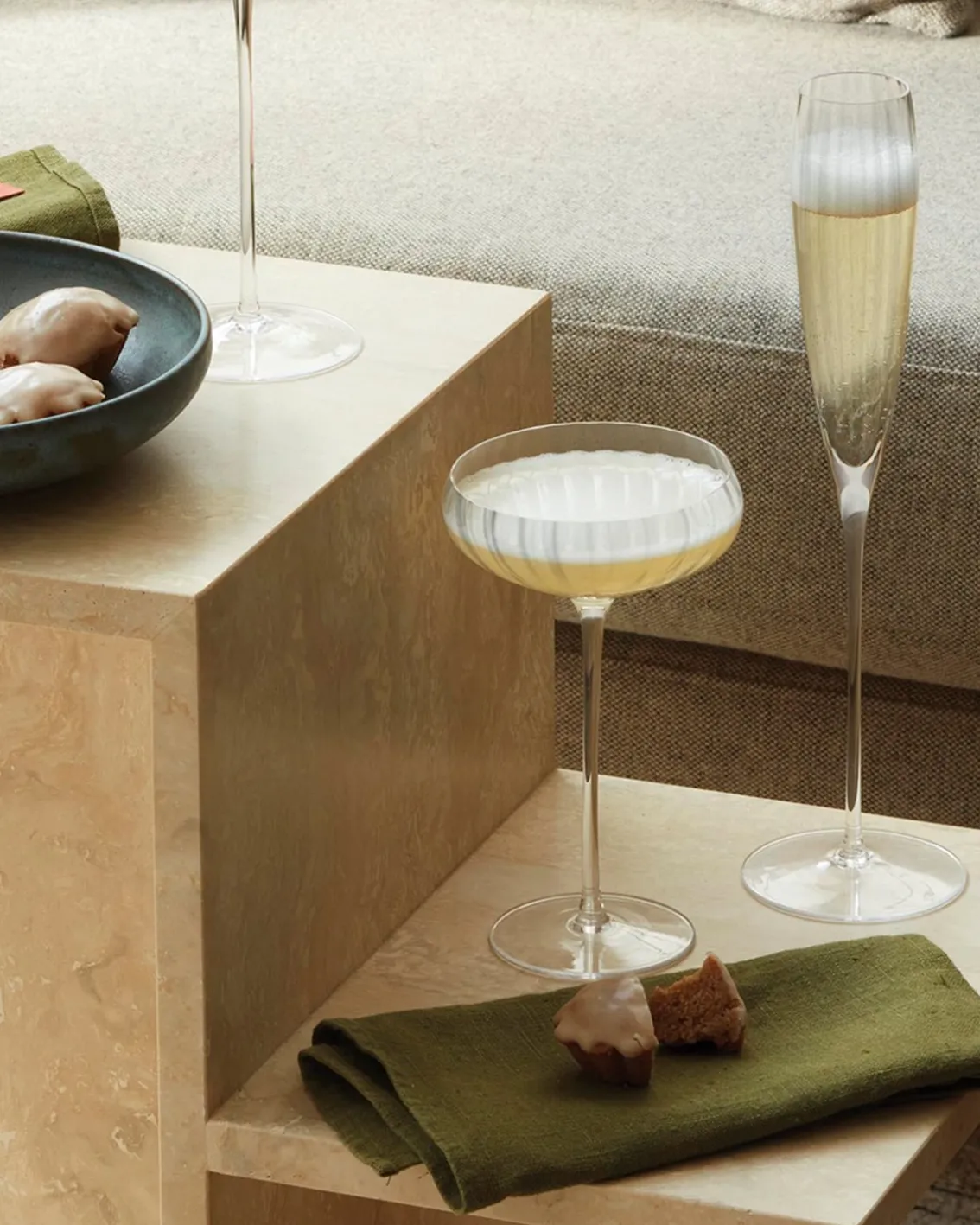 LSA INTERNATIONAL Aurelia Champagne Coupé Set Of 2 Clear