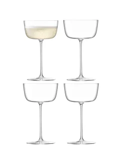 LSA INTERNATIONAL Borough Cocktail Glass Set Of 4 Clear