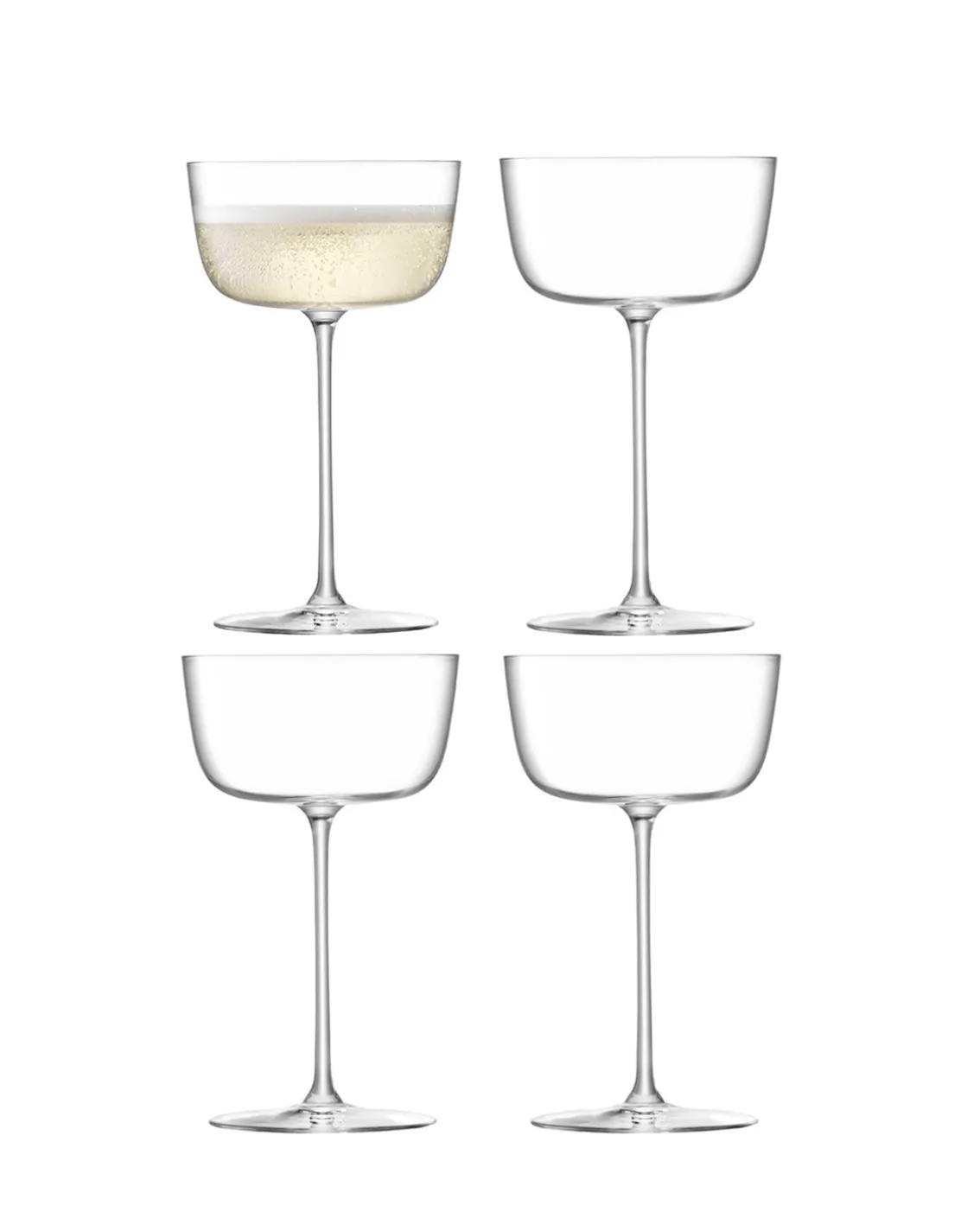 LSA INTERNATIONAL Borough Cocktail Glass Set Of 4 Clear