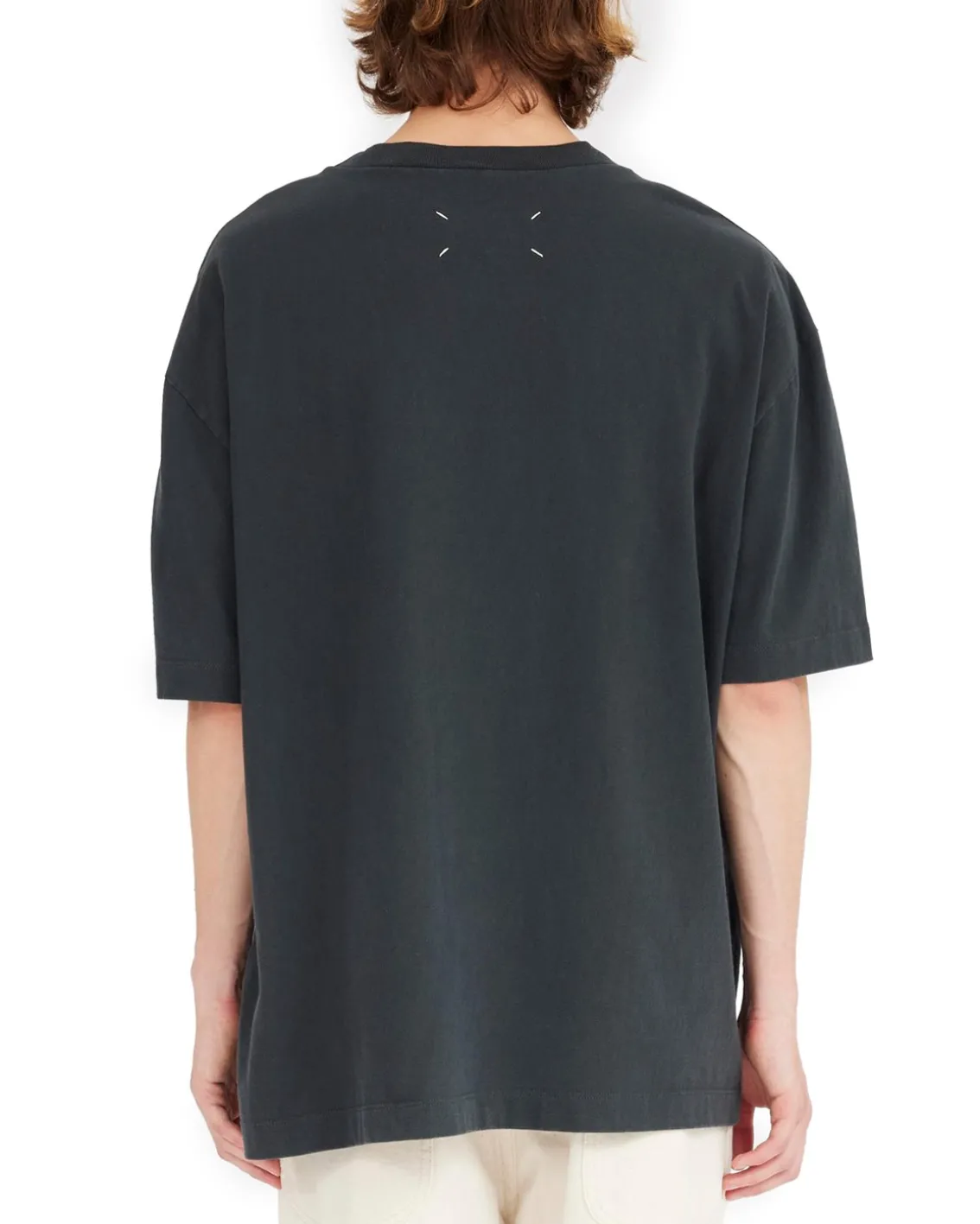 Maison Margiela Embroidered Logo T-Shirt Washed Black