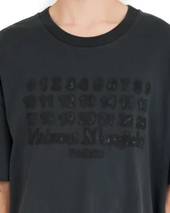 Maison Margiela Embroidered Logo T-Shirt Washed Black