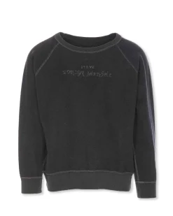 Maison Margiela Numeric Hooded Logo Sweatshirt Washed Black