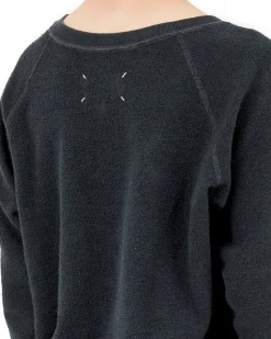 Maison Margiela Numeric Hooded Logo Sweatshirt Washed Black