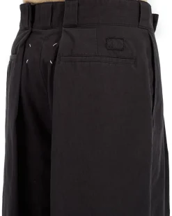 Maison Margiela Oversized Pleated Trousers Black