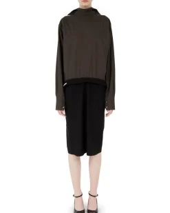 Maison Margiela Reworked Midi Dress Dark Brown/Black