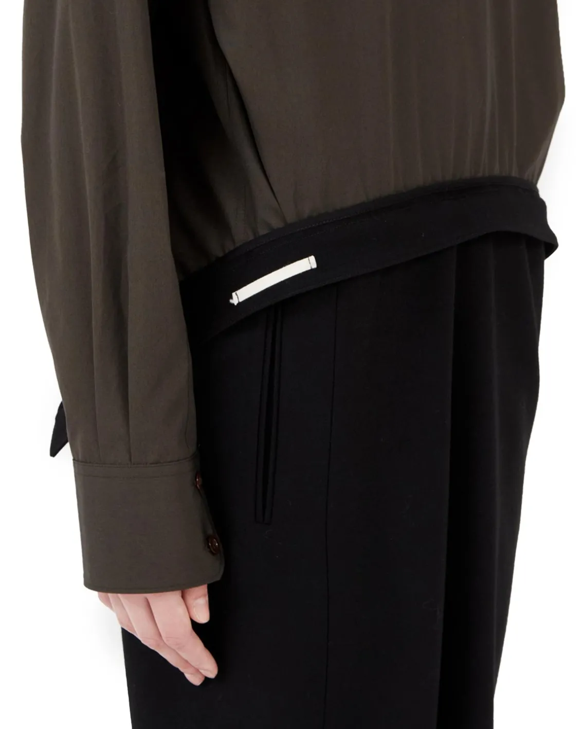 Maison Margiela Reworked Midi Dress Dark Brown/Black