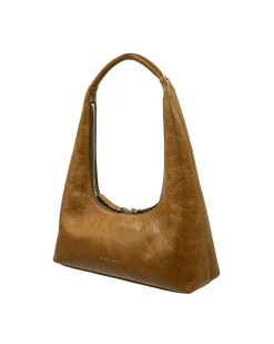 MARGESHERWOOD Hobo Shoulder Bag Soft Camel Crinkle