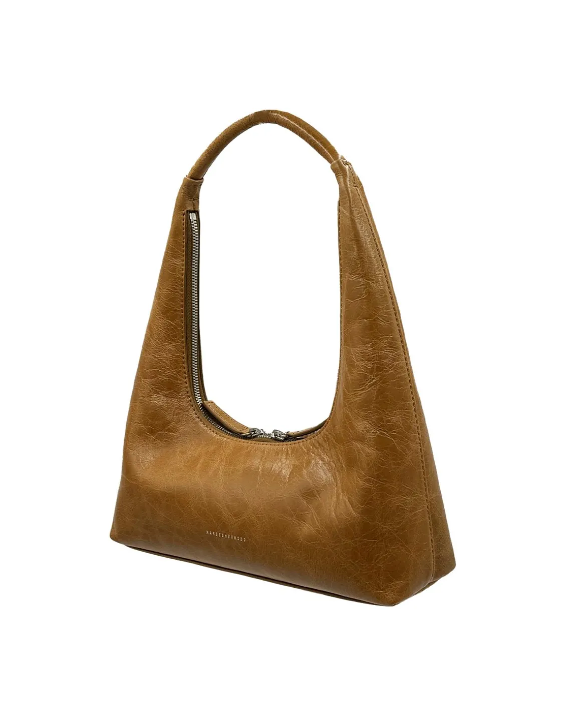 MARGESHERWOOD Hobo Shoulder Bag Soft Camel Crinkle