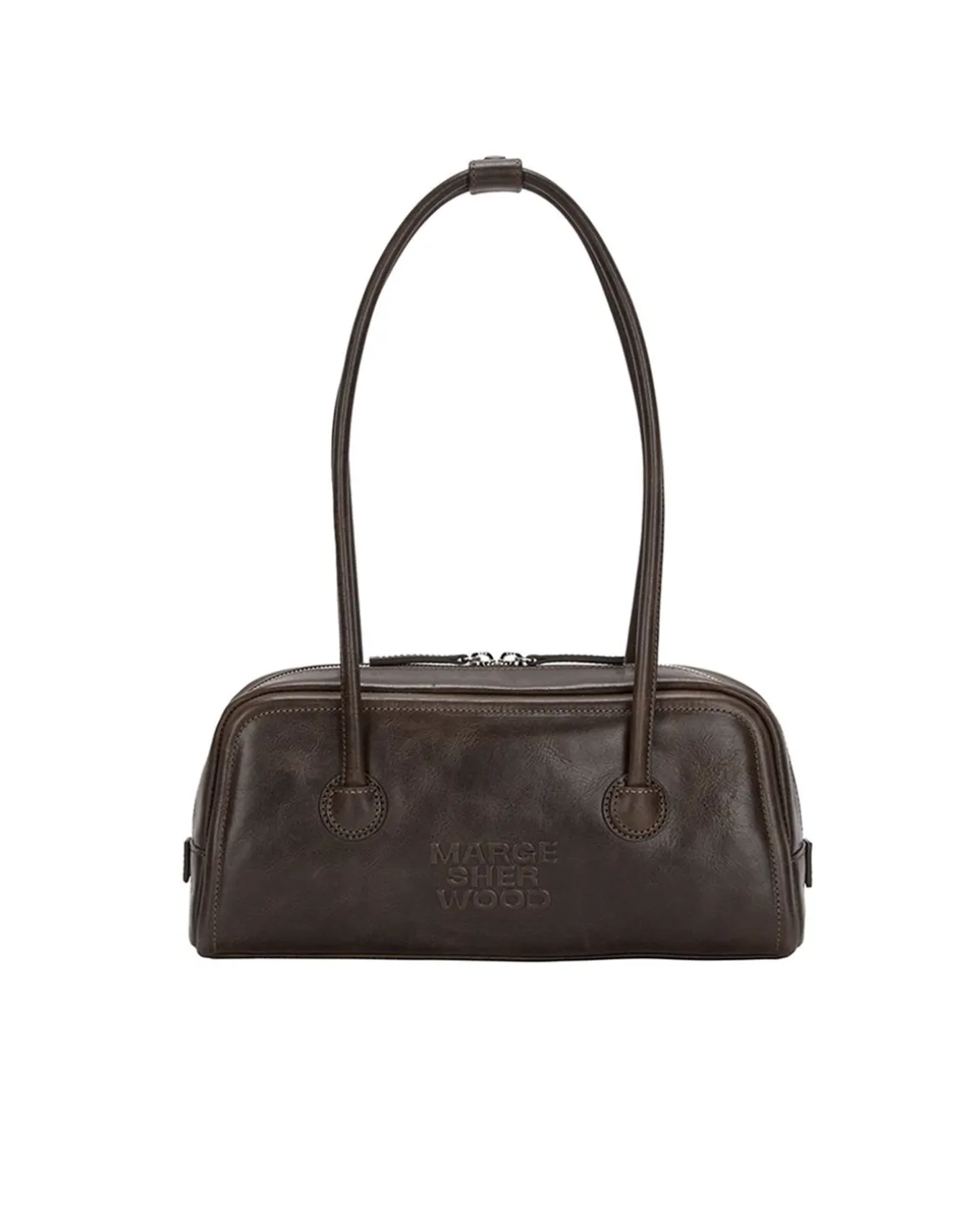 MARGESHERWOOD Soft Baguette Bag Washed Brown