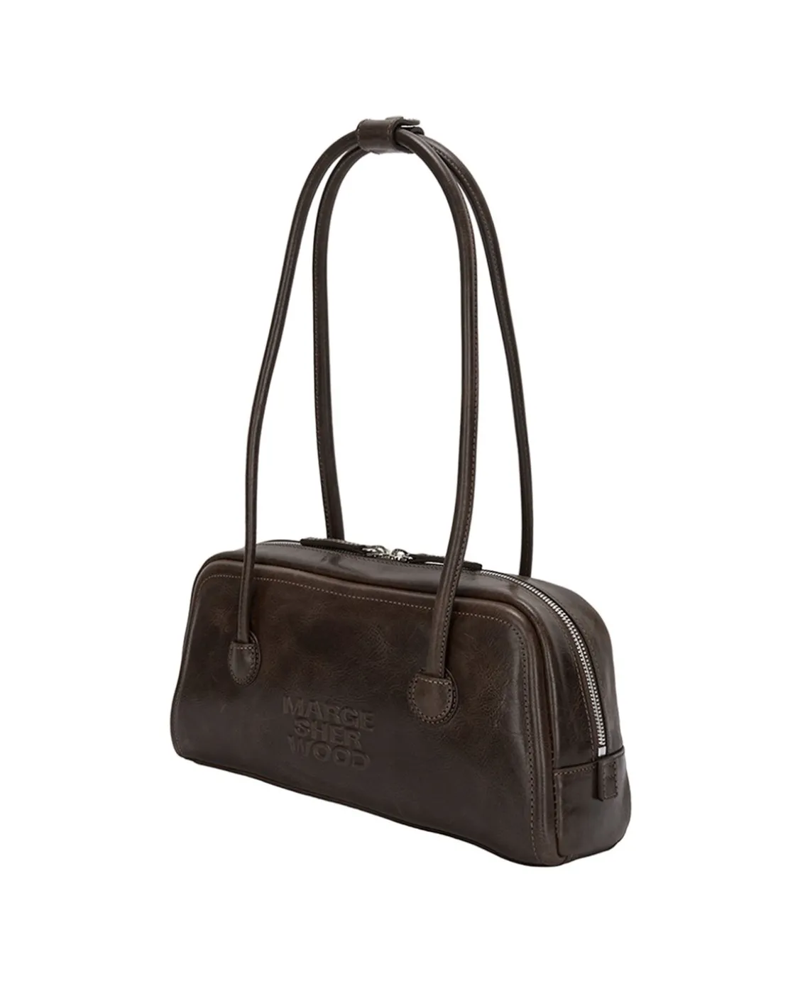 MARGESHERWOOD Soft Baguette Bag Washed Brown