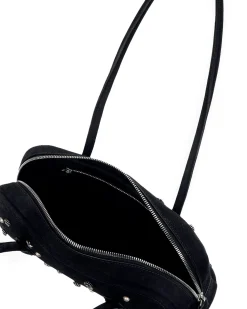MARGESHERWOOD Soft Baguette Bag Black Studded