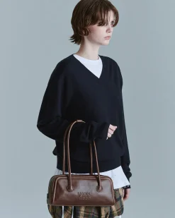 MARGESHERWOOD Soft Baguette Bag Washed Brown