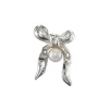 Maria Nilsdotter Bow Earring Freshwater Pearl Silver