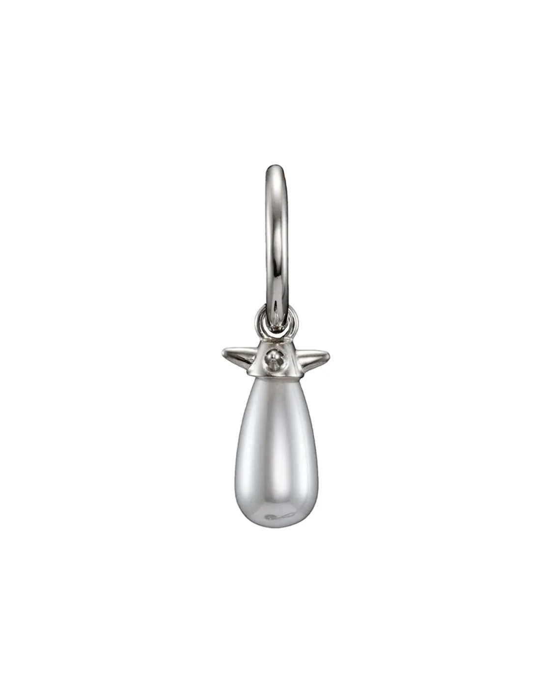 Maria Nilsdotter Pearl Tear Earring Silver