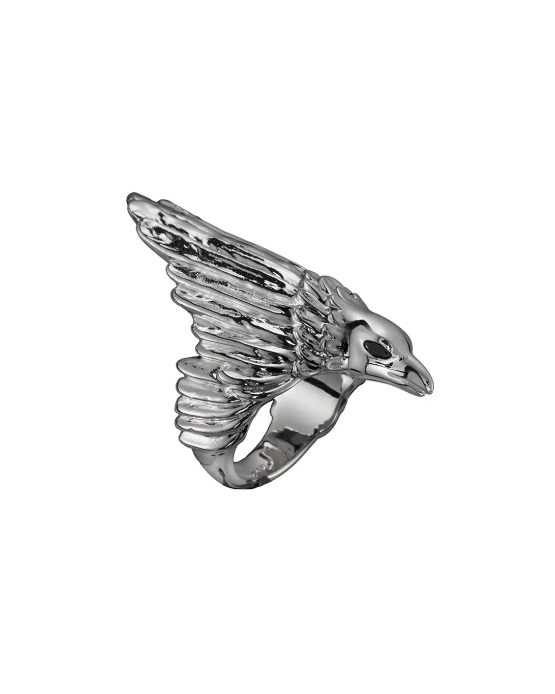 Maria Nilsdotter Raven Ring Black Marquise Cut Spinel Silver