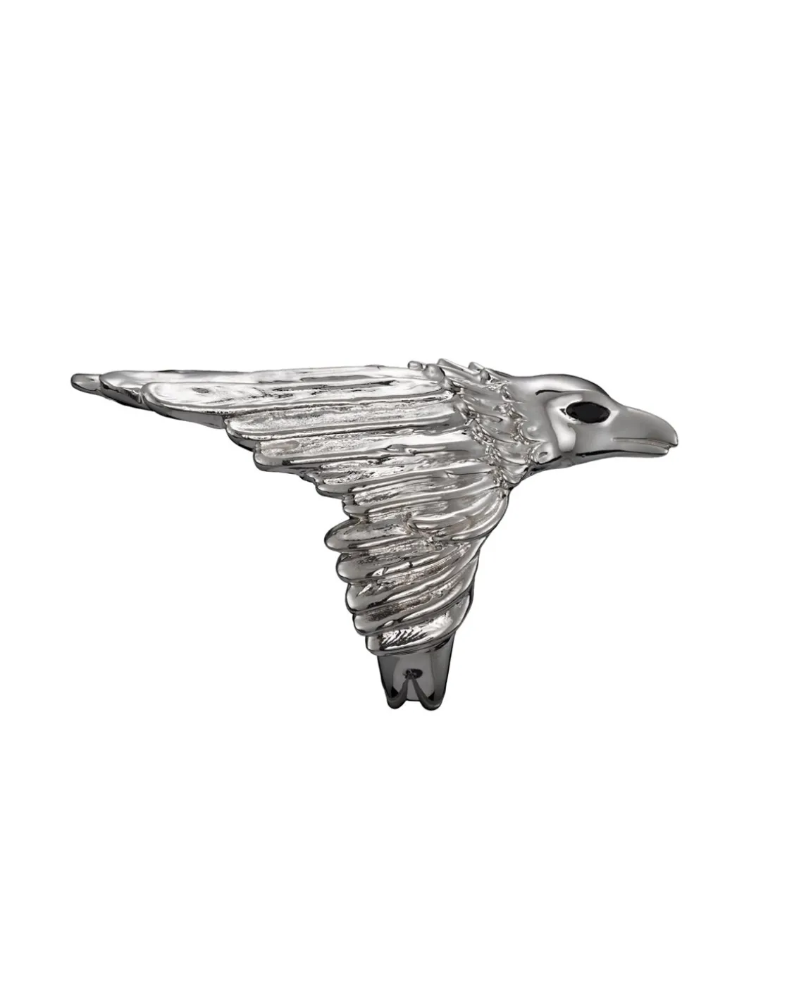 Maria Nilsdotter Raven Ring Black Marquise Cut Spinel Silver