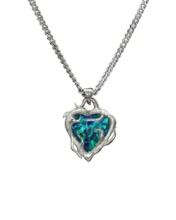 Maria Nilsdotter Secret Garden Synthetic Opal Necklace Silver