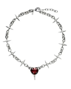 Maria Nilsdotter The Queens Necklace Red Garnet Silver