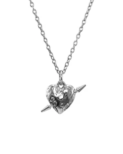 Maria Nilsdotter Tuvstarrs Heart Necklace Silver