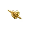 Maria Nilsdotter Tuvstarr's Heart Ear Stud Gold