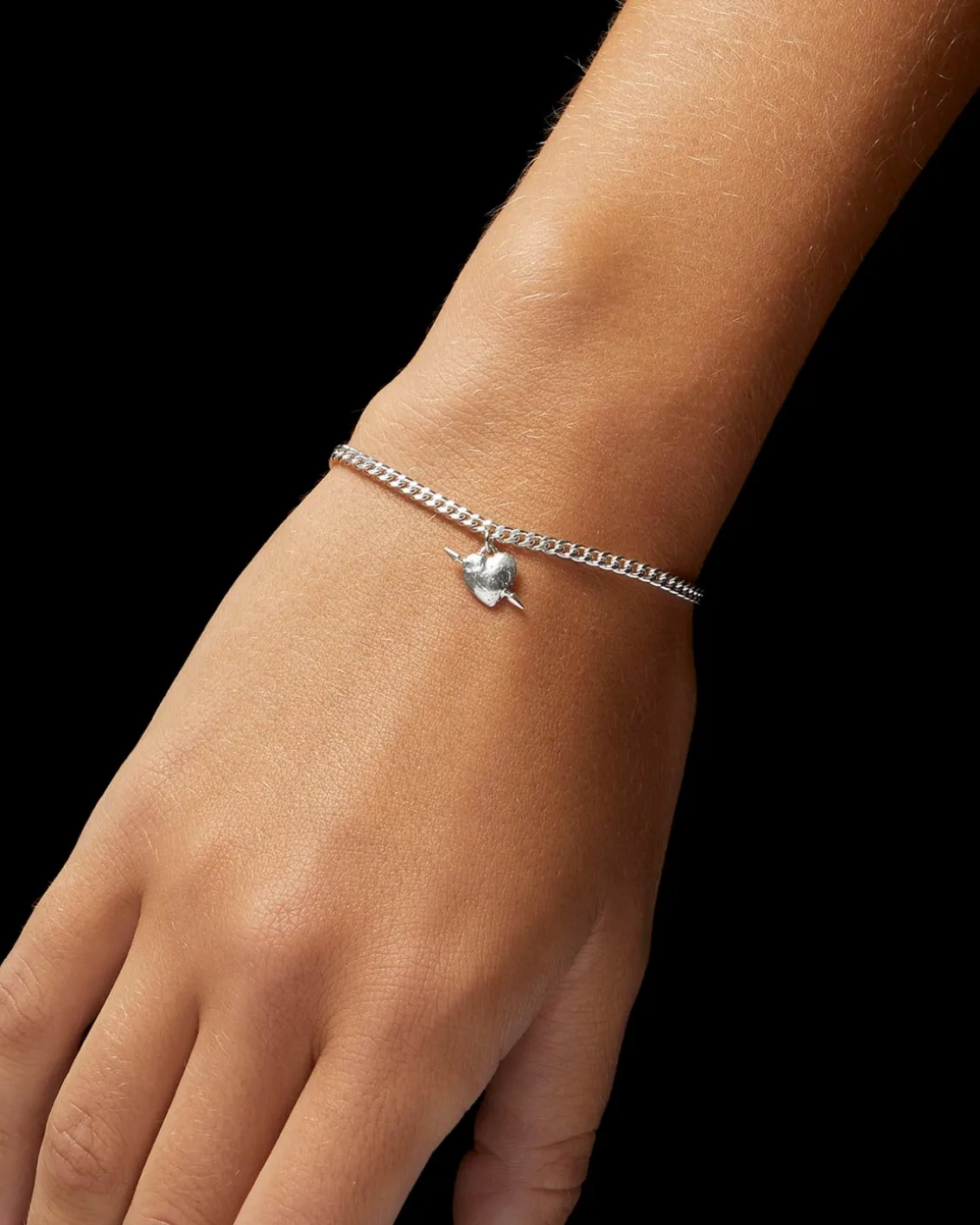 Maria Nilsdotter Tuvstarr's Heart Bracelet Silver