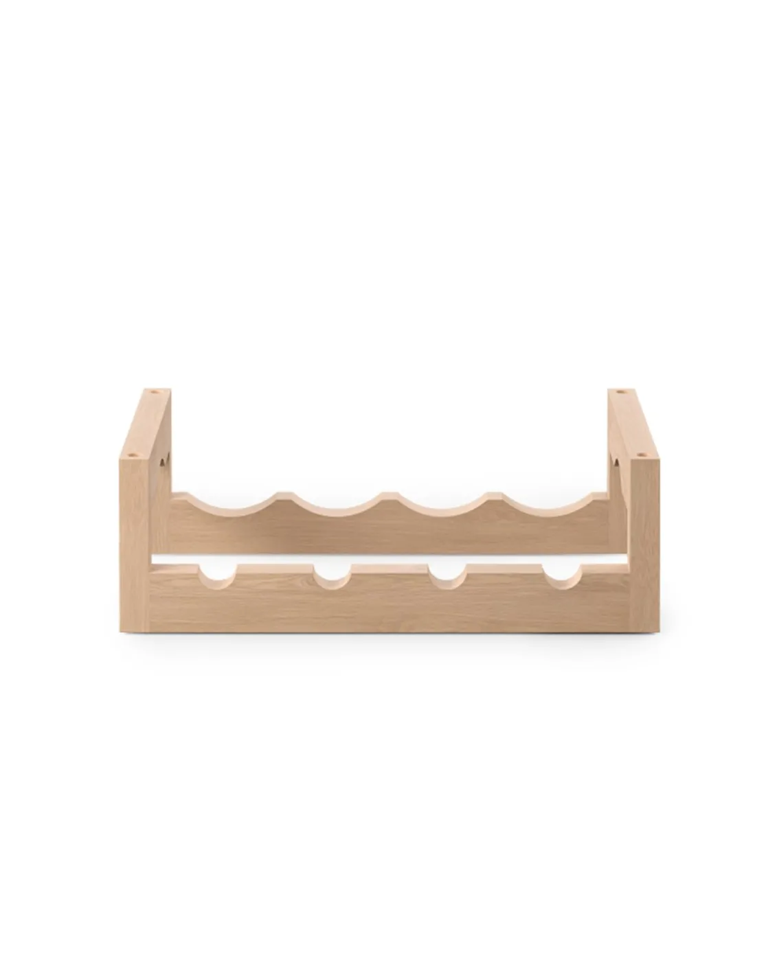 Massproductions Silo Stackable Wine Rack Natural Ash