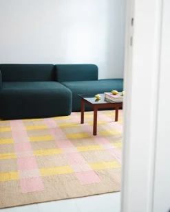 Matias Moellenbach Jute Rug Pink/Yellow