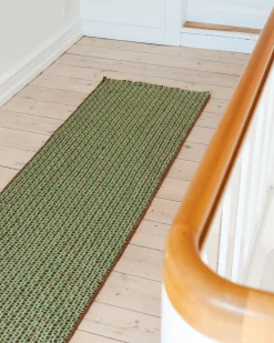 Matias Moellenbach Striped Jute Runner Mint