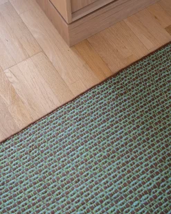 Matias Moellenbach Striped Jute Runner Mint