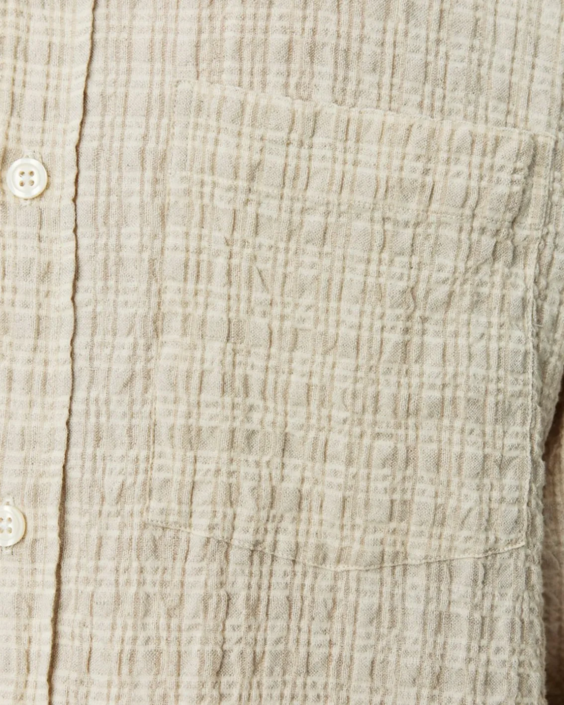 Mfpen Executive Shirt Beige Structure Check