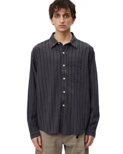 Mfpen Executive Shirt Dark Grey Stripe