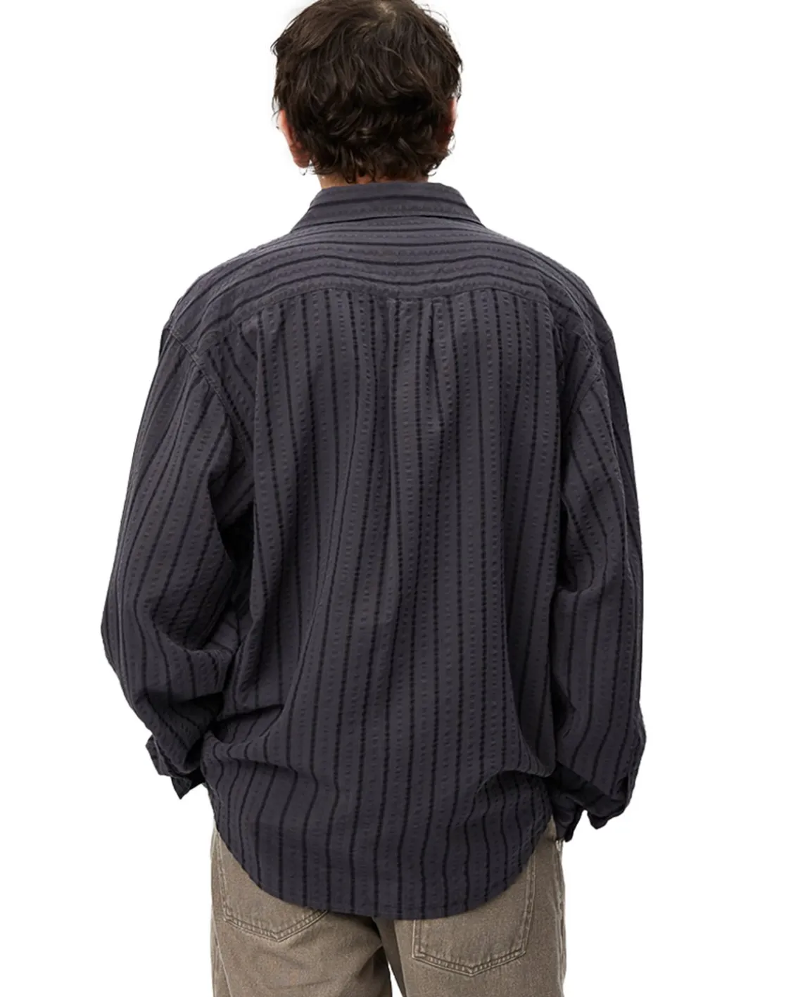 Mfpen Executive Shirt Dark Grey Stripe