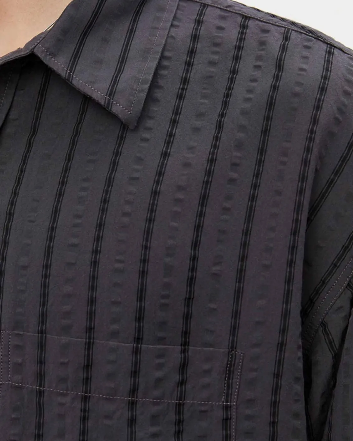 Mfpen Executive Shirt Dark Grey Stripe