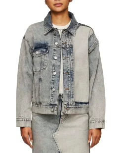 MM6 Maison Margiela Washed Denim Jacket Light Blue