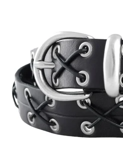 MOLEBO Eyelet Belt Black