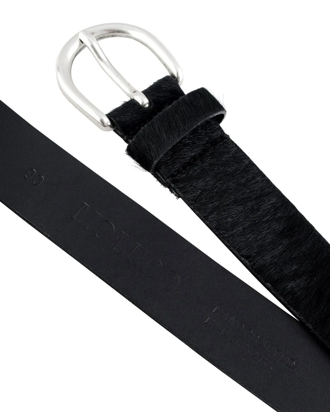 MOLEBO Ponyhair Belt Black Pony