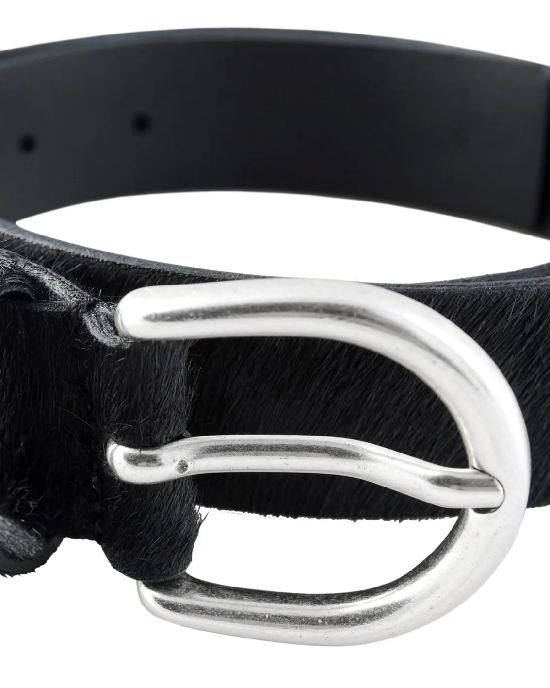 MOLEBO Ponyhair Belt Black Pony