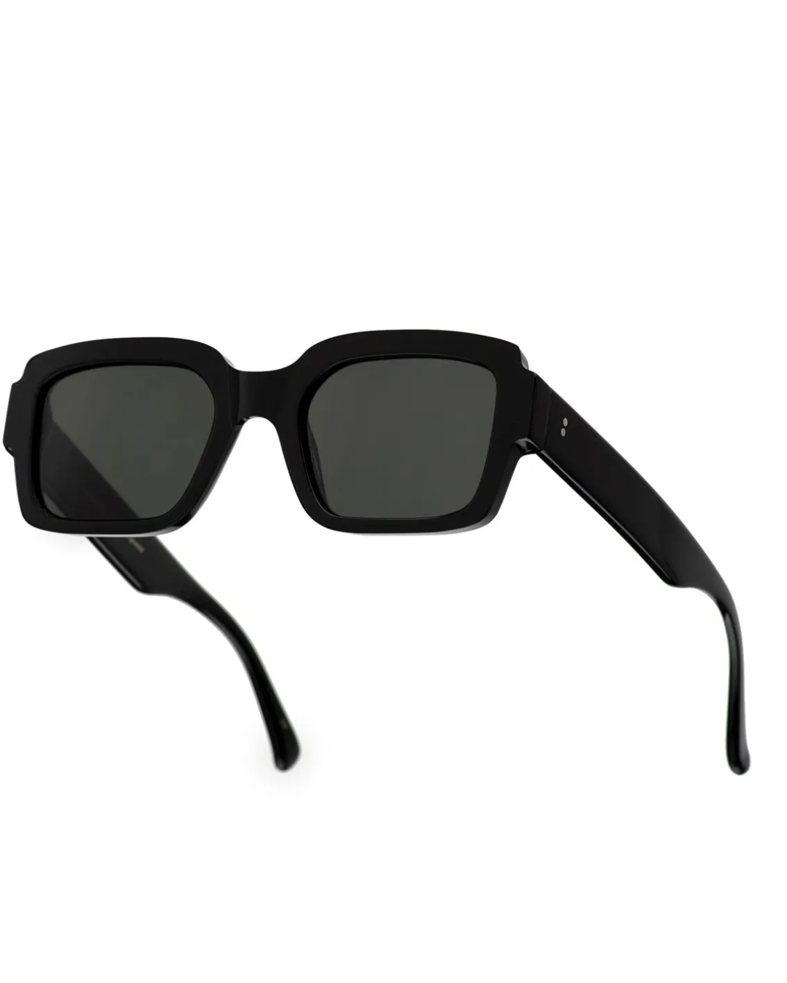 Monokel Eyewear Apollo Black Green Solid Lens