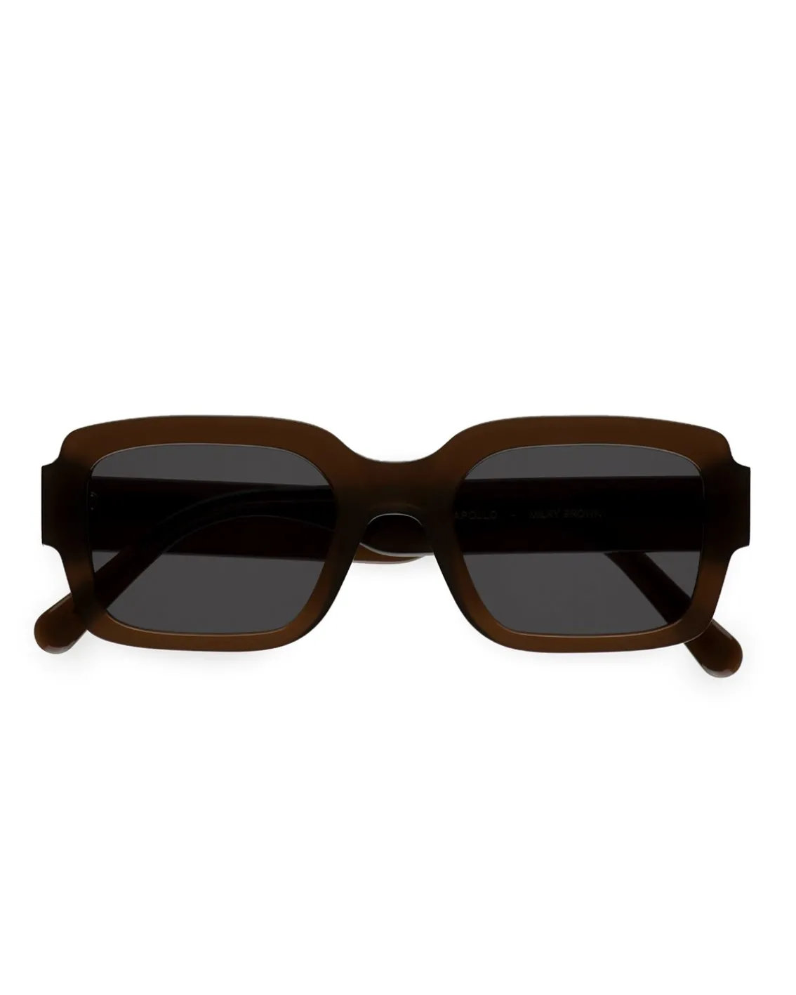 Monokel Eyewear Apollo Chocolate Grey Solid Lens