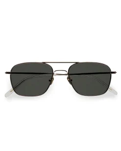 Monokel Eyewear Dion Gold Green Solid Lens