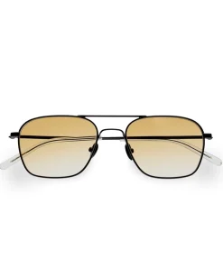 Monokel Eyewear Dion Matt Black Yellow Gradient Lens