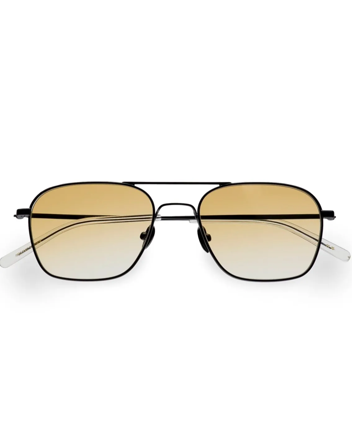 Monokel Eyewear Dion Matt Black Yellow Gradient Lens